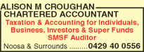 Alison M Croughan Chartered Accountant - Accountants Canberra 1