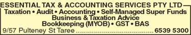 Essential Tax & Accounting Services Pty Ltd - Accountants Canberra 2