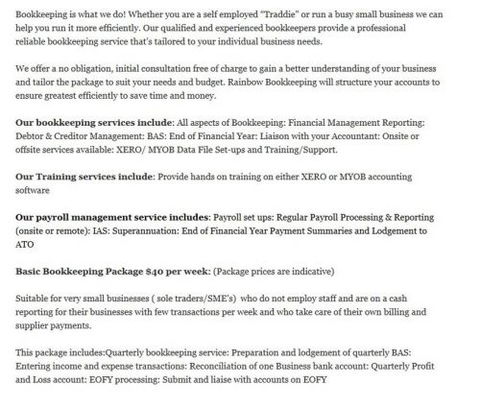 Rainbow Bookkeeping Services - Accountants Canberra 0